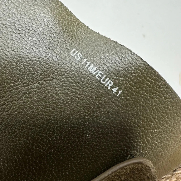 VINCE Grant Suede Buckle Espadrille Platform Slides in Spruce Size 11 - Picture 11 of 11